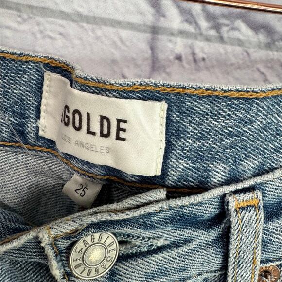 AGOLDE '90s Pinch Waist Ripped High Waist Straight Leg Jeans 25 NEW - Picture 4 of 6